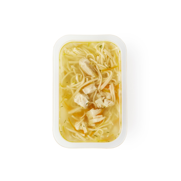 СУП ЛАПША ДОМАШНЯЯ С КУРИЦЕЙ 350ГР 1ШТ 